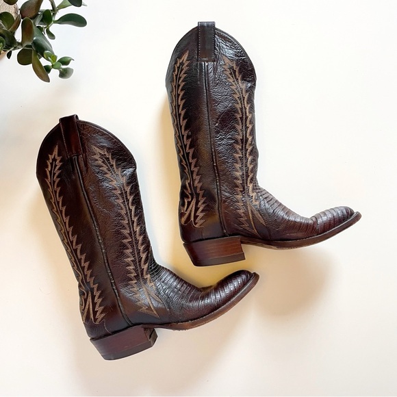 Vintage Cowtown Lizard Leather Made In USA Women’s...